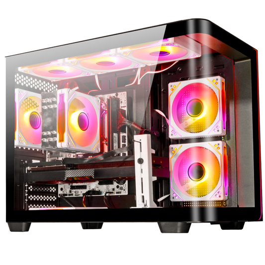 LXZ Gaming PC Desktop,Intel Core i9-13900HX, GeForce RTX 5060(8G),AI-Powered Performance,32GB DDR5 RAM,1TB NVMe SSD,Prebuilt Gaming PC Tower,Supports WiFi 6,Black