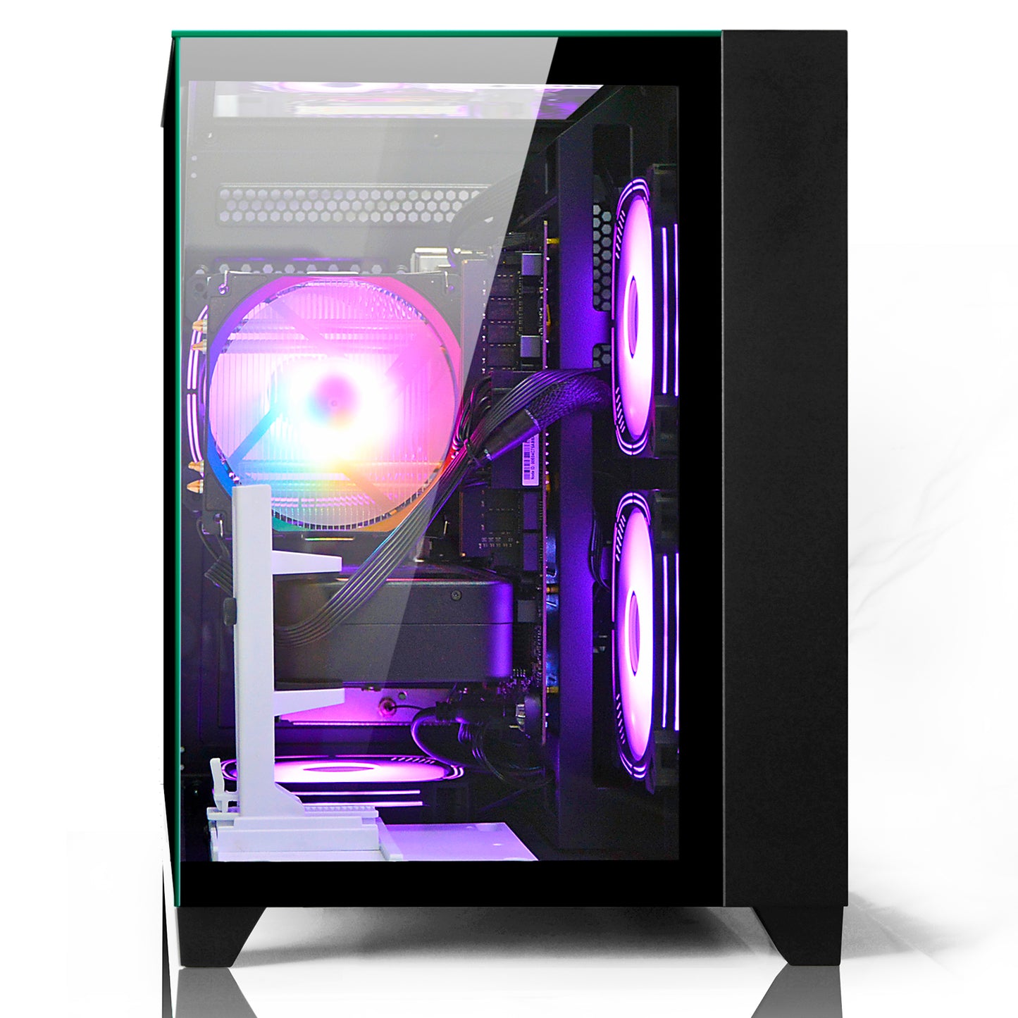 LXZ Gaming PC Desktop,Features AMD Ryzen 7 8700F 4.1 GHz (5.0 GHz Turbo), GeForce RTX 5060 (8G),32GB DDR5 RAM,1TB NVMe SSD,Supports WiFi 6,Prebuilt Gaming PC Tower