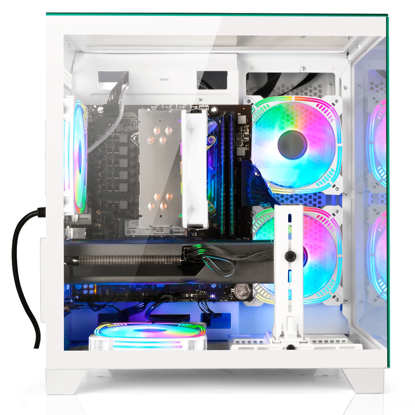 LXZ Gaming PC Desktop Ryzen 7 8700F | AMD Radeon RX 7650GRE 8GB WHITE