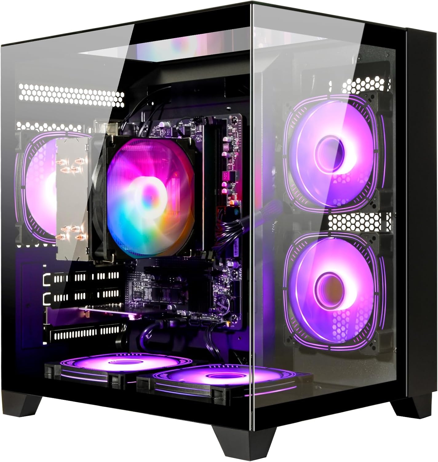 LXZ Desktop PC Ryzen 7-5700G 1TB NVME SSD BLACK