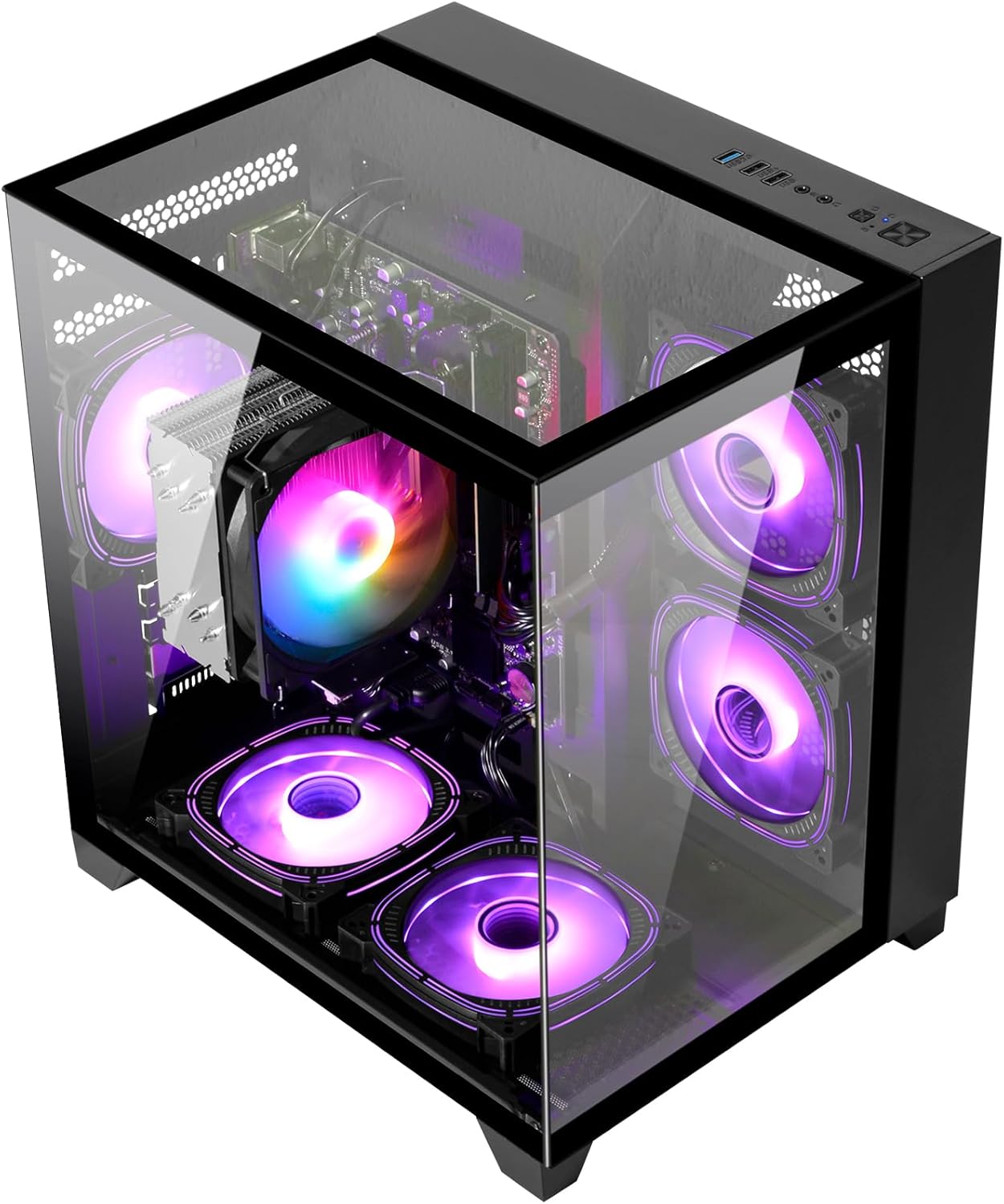 LXZ Desktop PC Ryzen 7-5700G 1TB NVME SSD BLACK