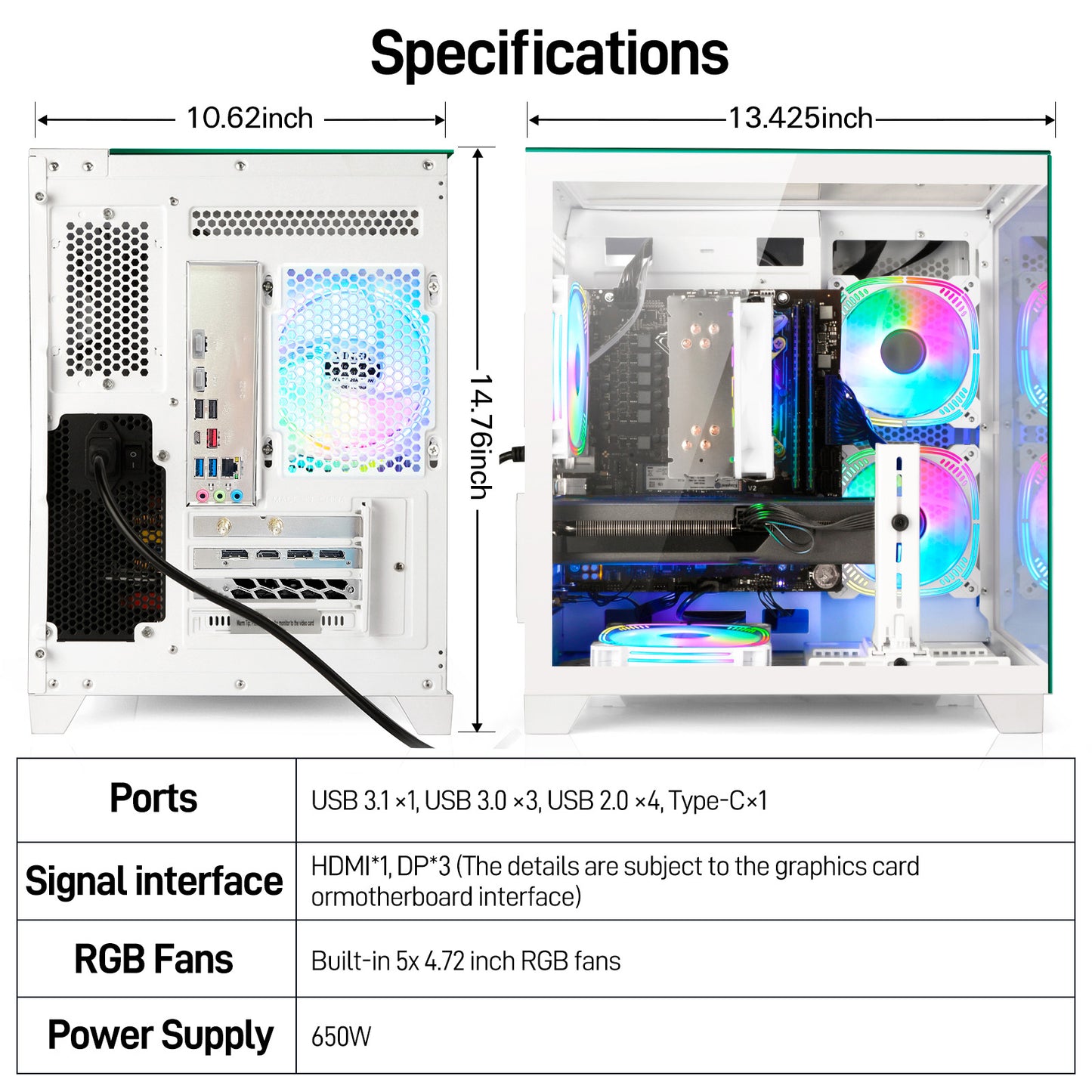 LXZ Gaming PC Desktop,Features AMD Ryzen 7 8700F 4.1 GHz (5.0 GHz Turbo), GeForce RTX 5060 (8G),32GB DDR5 RAM,1TB NVMe SSD,Supports WiFi 6,Prebuilt Gaming PC Tower