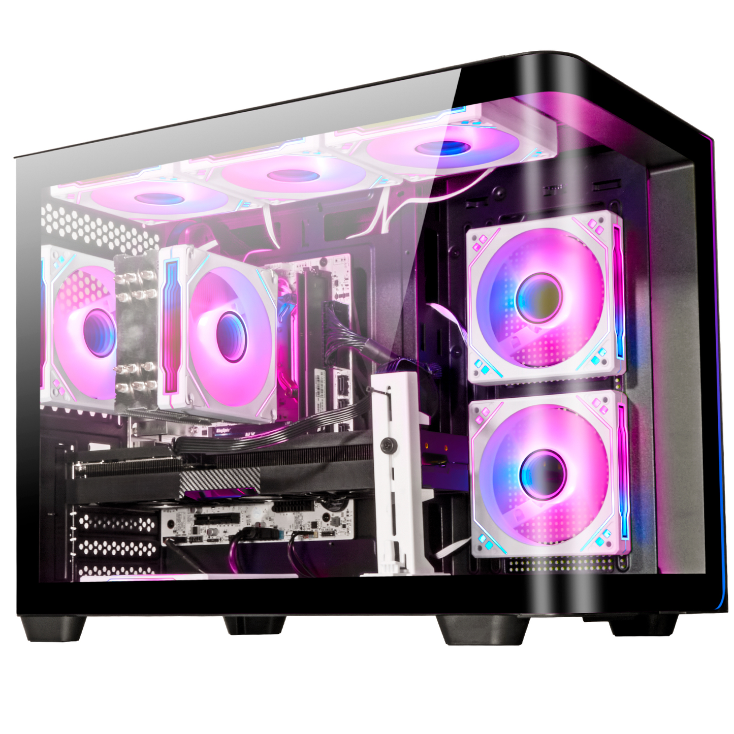 LXZ Gaming PC Desktop,Intel Core i9-13900HX, GeForce RTX 5060(8G),AI-Powered Performance,32GB DDR5 RAM,1TB NVMe SSD,Prebuilt Gaming PC Tower,Supports WiFi 6,Black