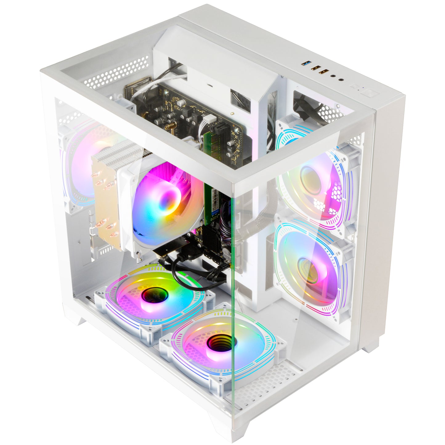 LXZ Desktop PC Ryzen 7-5700G 1TB NVME SSD WHITE