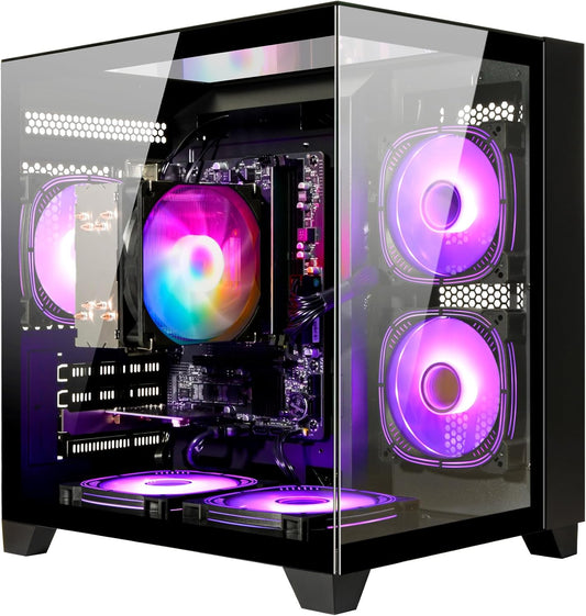 LXZ Desktop PC Ryzen 7-5700G 1TB NVME SSD BLACK