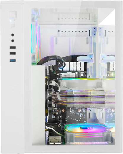LXZ Gaming PC Desktop Core I7-14700KF, RTX 4070 12G, 32G DDR5 RAM, 1TB NVME SSD