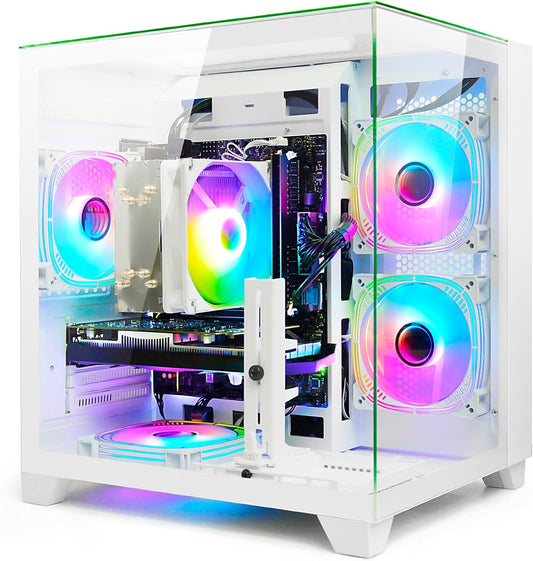 LXZ Gaming PC Desktop Core I7-14700KF, RTX 4070 12G, 32G DDR5 RAM, 1TB NVME SSD
